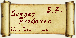Sergej Perković vizit kartica